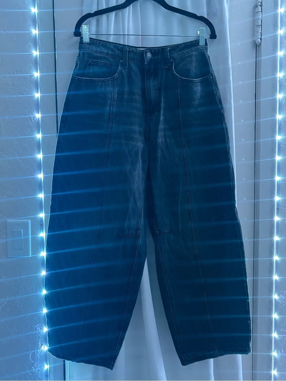 Guess Originals Tapered Baggy Jeans Waist 27 Black